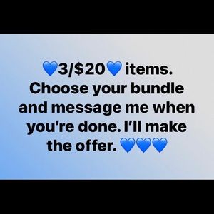 Choose 3 items listed 💙3/$20💙 fantastic deals